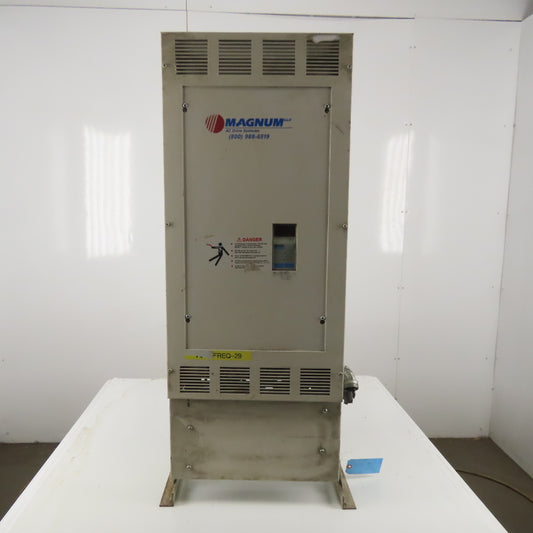 Magnum CIMR-G3U4037 60Hp AC Drive In 380-460V 50/60Hz 99A Out 0-400V 0-400Hz 3Ph