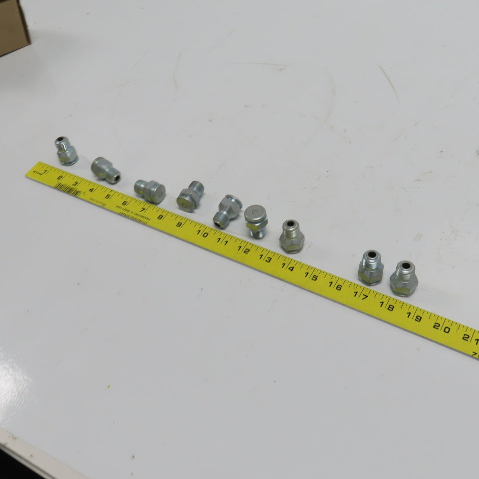 Button Head Grease Nipple 7/8" Hex Size 3/8" NPTF 1-5/16 OAL Lot Of 9