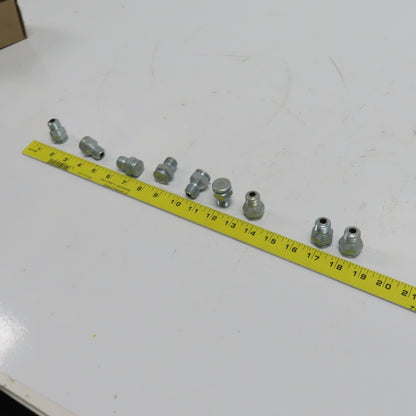 Button Head Grease Nipple 7/8" Hex Size 3/8" NPTF 1-5/16 OAL Lot Of 9