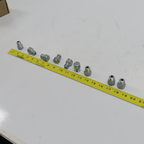 Button Head Grease Nipple 7/8" Hex Size 3/8" NPTF 1-5/16 OAL Lot Of 9