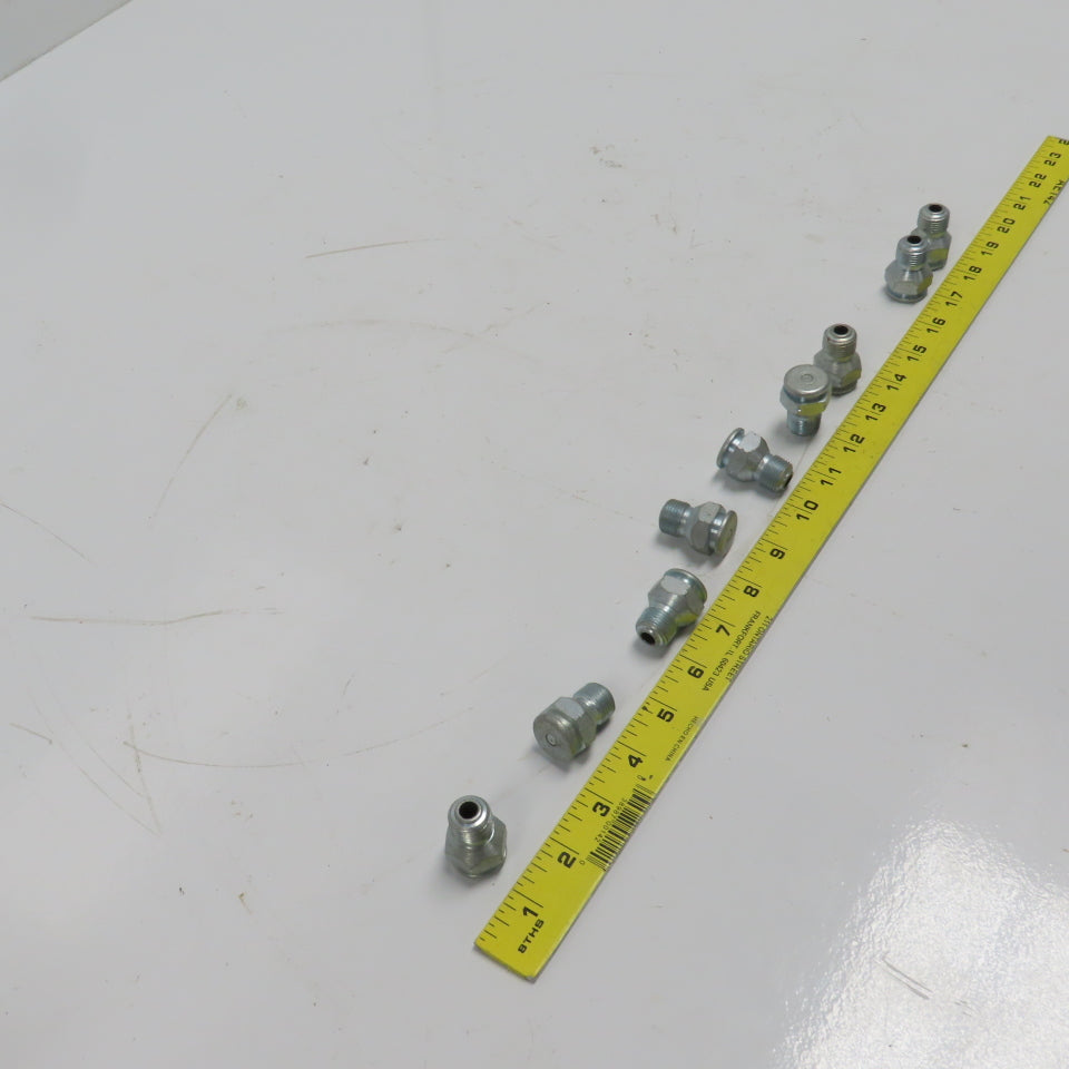 Button Head Grease Nipple 7/8" Hex Size 3/8" NPTF 1-5/16 OAL Lot Of 9