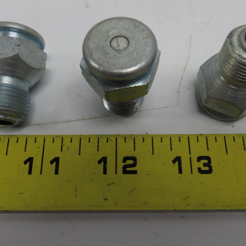 Button Head Grease Nipple 7/8" Hex Size 3/8" NPTF 1-5/16 OAL Lot Of 9