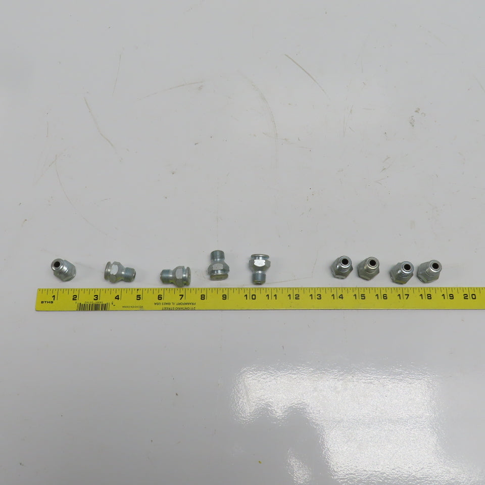 Button Head Grease Nipple 7/8" Hex Size 3/8" NPTF 1-5/16 OAL Lot Of 9