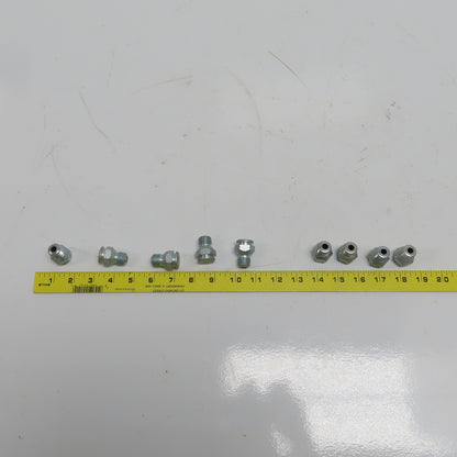 Button Head Grease Nipple 7/8" Hex Size 3/8" NPTF 1-5/16 OAL Lot Of 9