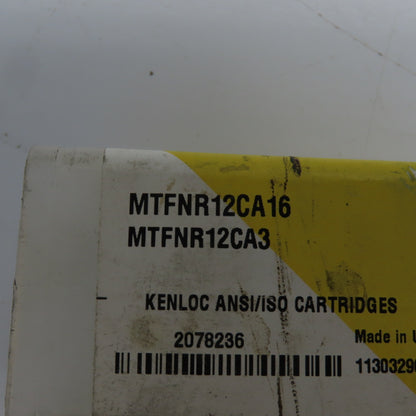 Kennametal MTFNR12CA3 Kenloc Boring Bar Indexable Cartridge/Tool Holder Lot Of 4