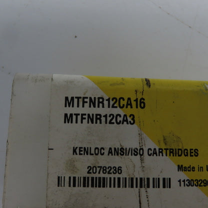 Kennametal MTFNR12CA3 Kenloc Boring Bar Indexable Cartridge/Tool Holder Lot Of 4