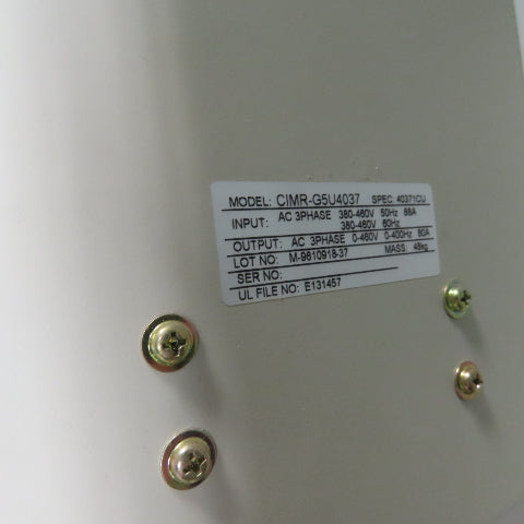 Magnum CIMR-G5U4037 AC Drive  In 380-460V 50/60Hz 80A Out 0-400V 0-400Hz 3Ph