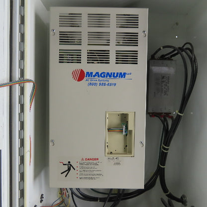 Magnum CIMR-G5U4037 AC Drive  In 380-460V 50/60Hz 80A Out 0-400V 0-400Hz 3Ph