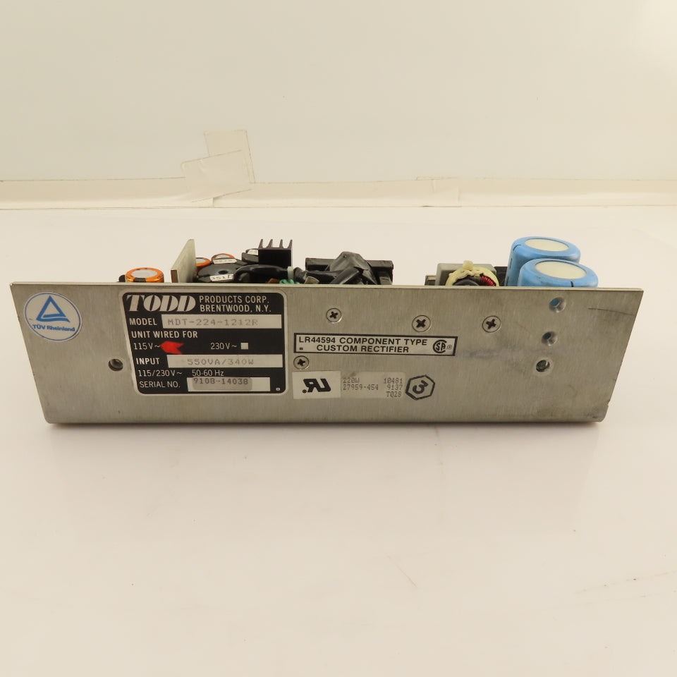 Todd Products MDT-224-1212R 115V Power Supply 5/12/12/-12VDC Output