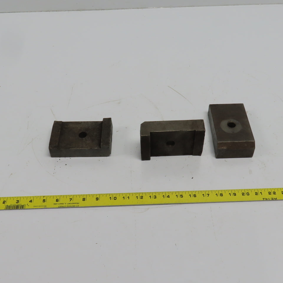 5" x 3" x 1-1/8" Heel Fixture Clamp Strap 5/8" Bolt Hole Lot Of 3