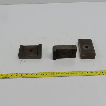 5" x 3" x 1-1/8" Heel Fixture Clamp Strap 5/8" Bolt Hole Lot Of 3