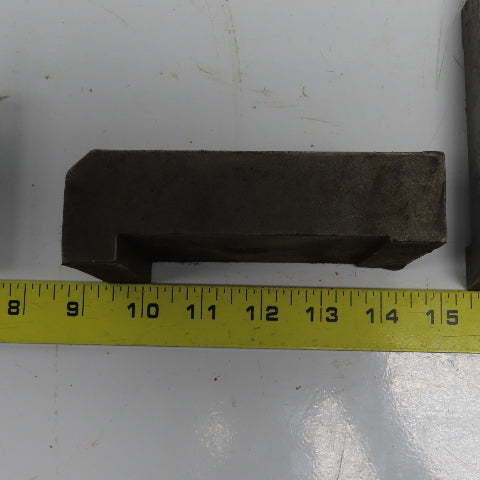 5" x 3" x 1-1/8" Heel Fixture Clamp Strap 5/8" Bolt Hole Lot Of 3