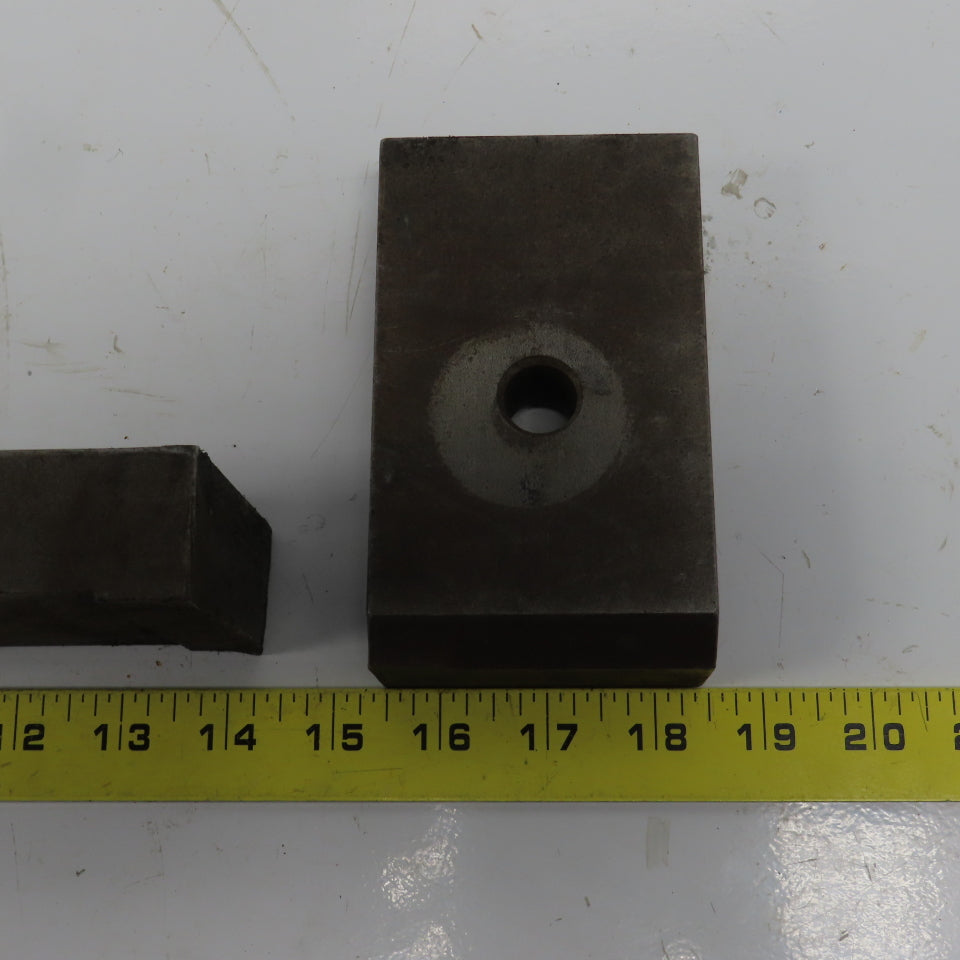 5" x 3" x 1-1/8" Heel Fixture Clamp Strap 5/8" Bolt Hole Lot Of 3