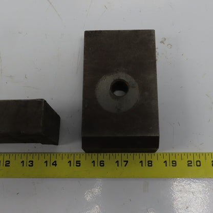 5" x 3" x 1-1/8" Heel Fixture Clamp Strap 5/8" Bolt Hole Lot Of 3
