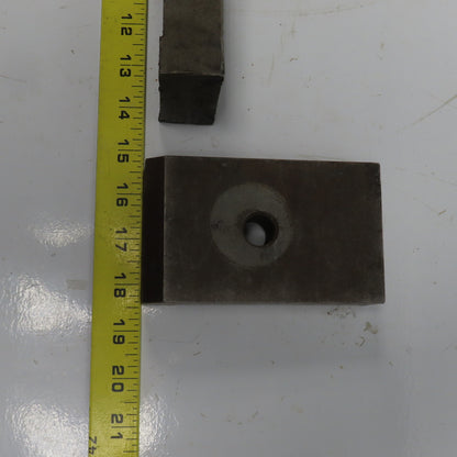5" x 3" x 1-1/8" Heel Fixture Clamp Strap 5/8" Bolt Hole Lot Of 3