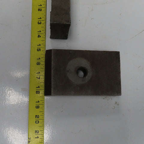 5" x 3" x 1-1/8" Heel Fixture Clamp Strap 5/8" Bolt Hole Lot Of 3