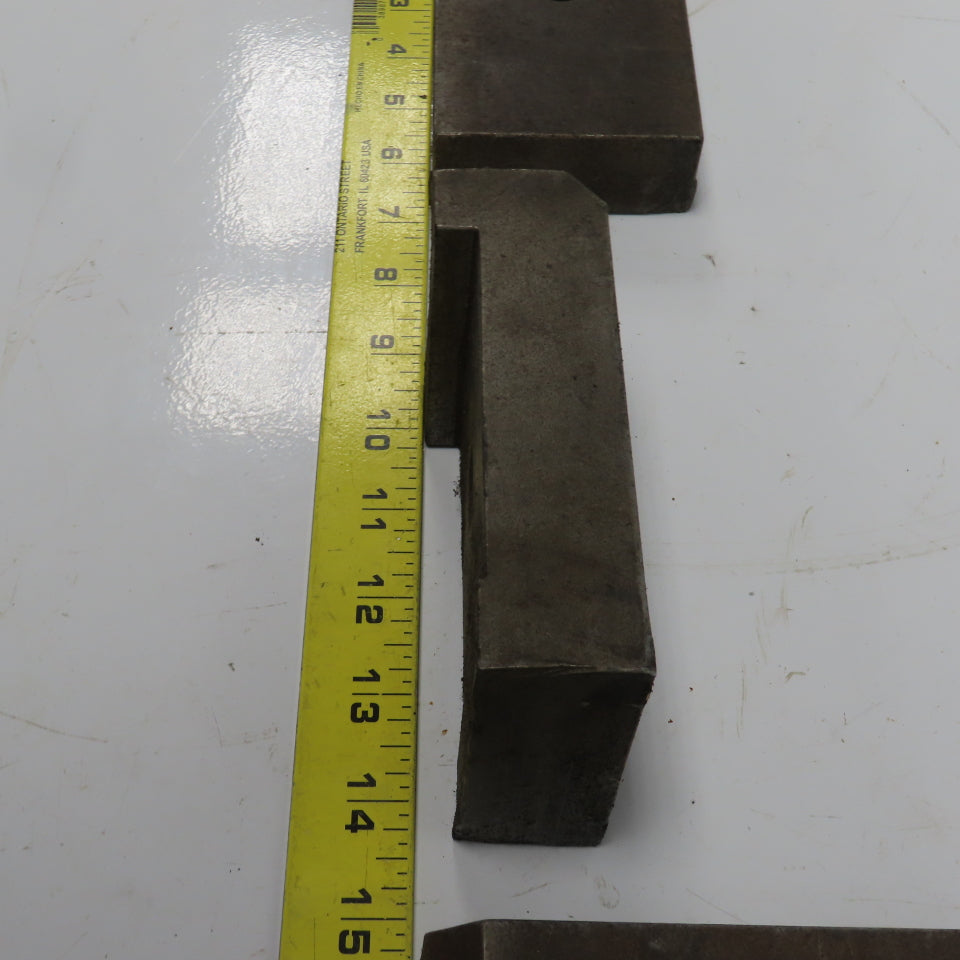 5" x 3" x 1-1/8" Heel Fixture Clamp Strap 5/8" Bolt Hole Lot Of 3