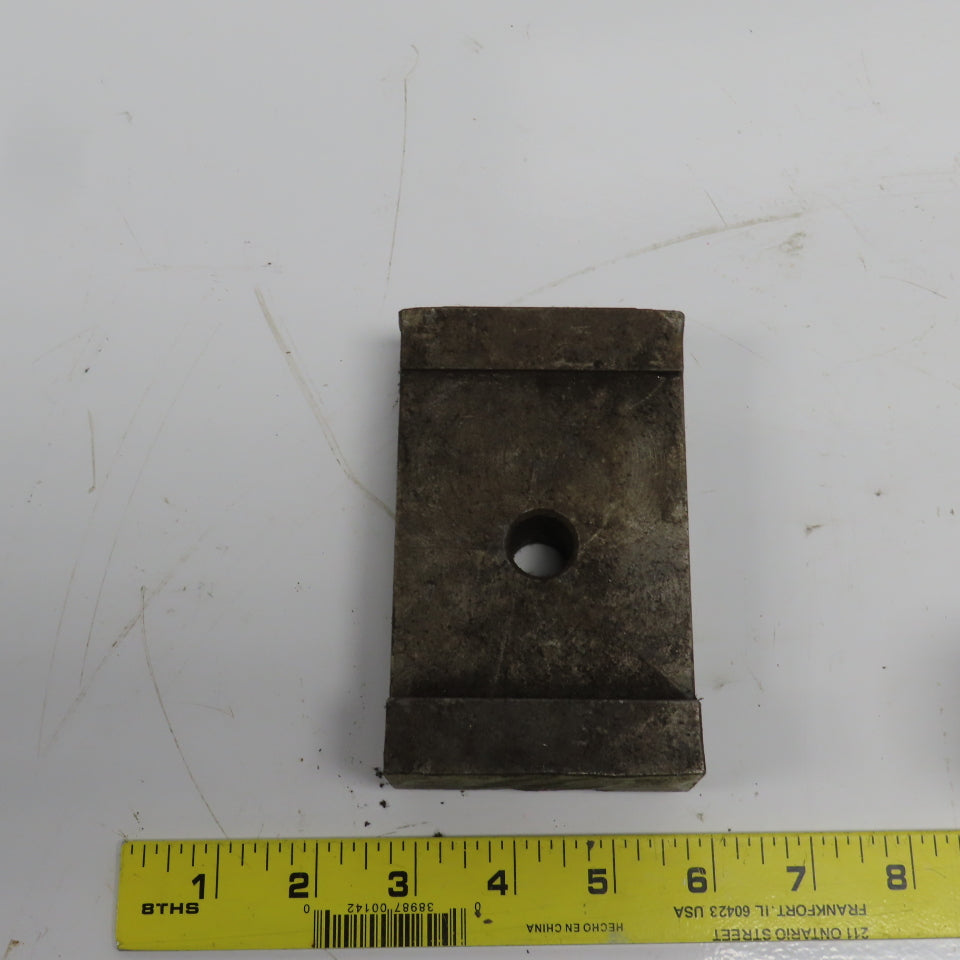 5" x 3" x 1-1/8" Heel Fixture Clamp Strap 5/8" Bolt Hole Lot Of 3