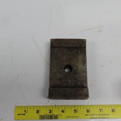 5" x 3" x 1-1/8" Heel Fixture Clamp Strap 5/8" Bolt Hole Lot Of 3