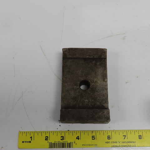 5" x 3" x 1-1/8" Heel Fixture Clamp Strap 5/8" Bolt Hole Lot Of 3