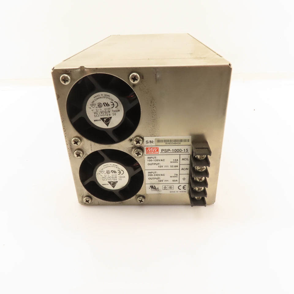 Mean Well PSP-1000-15 100-240V Input 50/60Hz 15VDC Output Power Supply