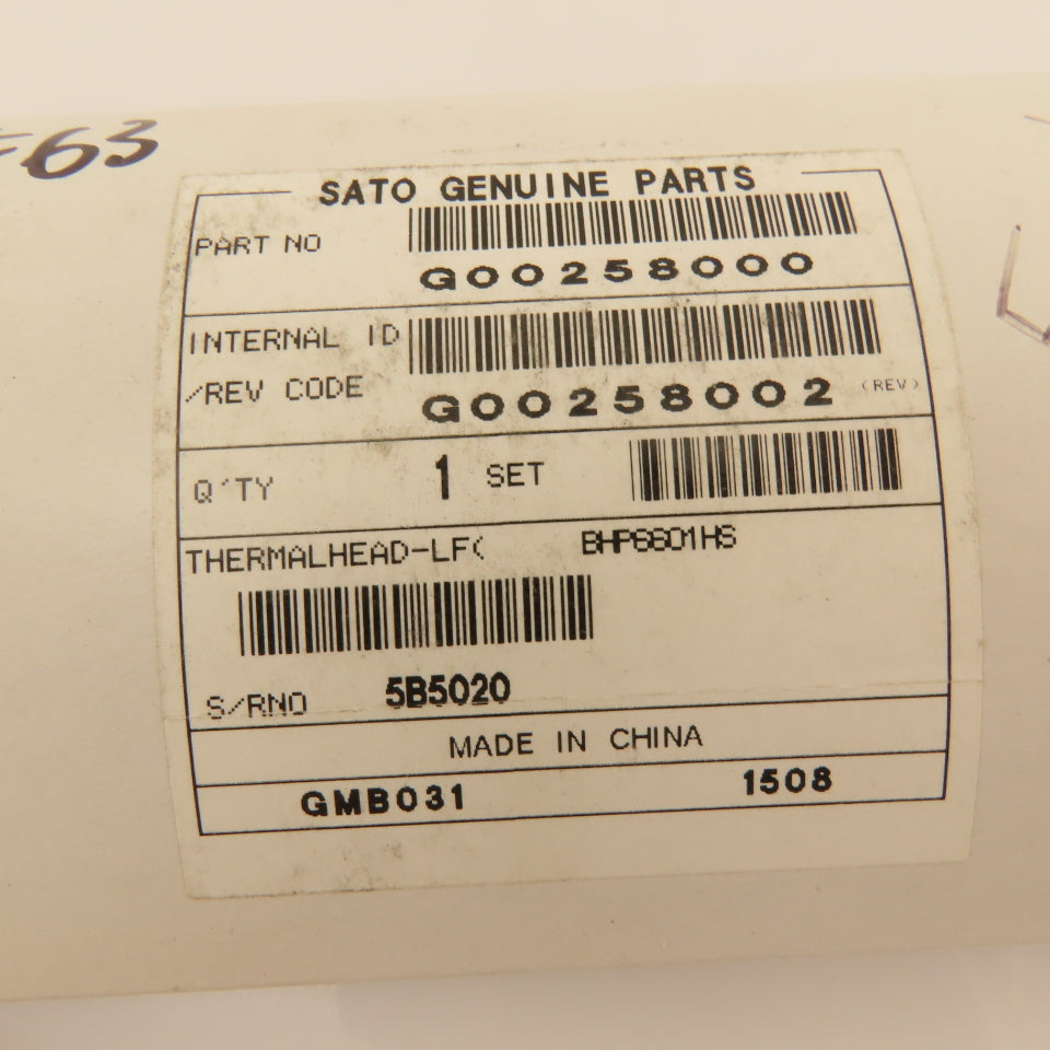 Sato BHP6601HS G00258002 Thermal Print Head M-8465Se