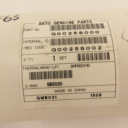 Sato BHP6601HS G00258002 Thermal Print Head M-8465Se