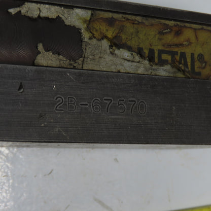 Kennametal 2B-67570 Indexable Grooving Lathe Tool Holder 1-1/2" Square Shank