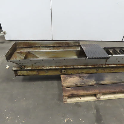 Hening Magnetic Incline Chip Conveyor 10" Belt 25FPM 49 To 25" Discharge 3Ph