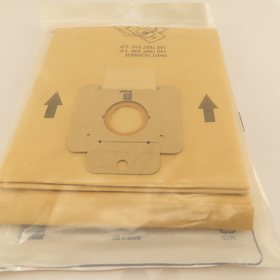 Nilfisk 140 7687 010 3-P Vacuum Dust Bag Paper Pack Of 3