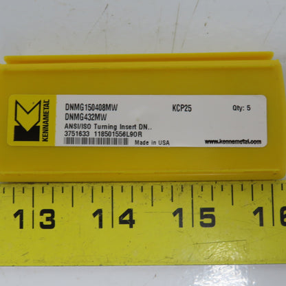Kennametal DNMG150408MW Rhombic Milling Turning Insert 5 Pcs