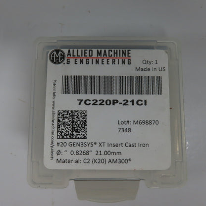 Allied Machine 7C220P-21CI Indexable Carbide Spade Drill Insert