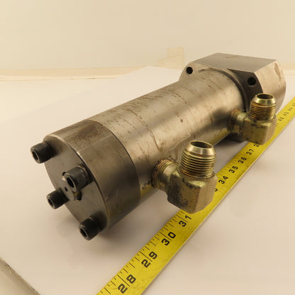 Custom Heavy Duty Double Ended Stroke Hydraulic Cylinder 2-1/2" x 3" Stroke