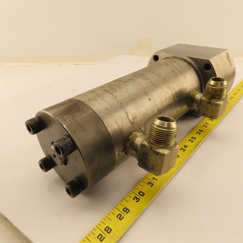 Custom Heavy Duty Double Ended Stroke Hydraulic Cylinder 2-1/2" x 3" Stroke