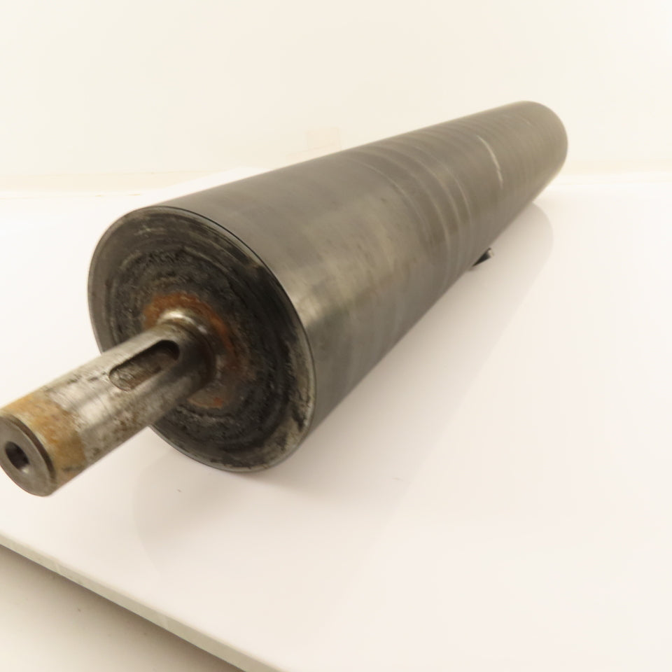 3-3/4" OD 28-1/8" Face Width Conveyor Drive Roller 30mm Shaft