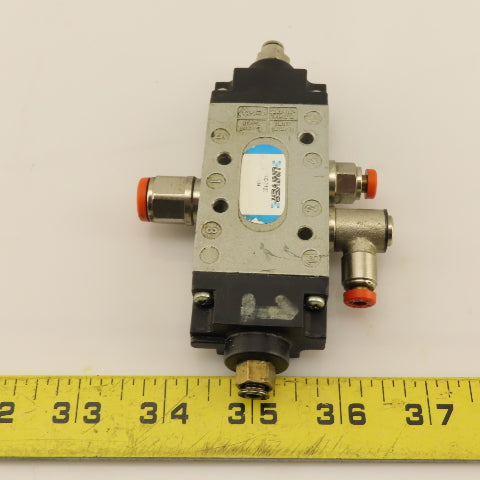 Univer AC-7120 5 Port 2 Way Pneumatic Air Pilot Directional Valve 1/8" NPT