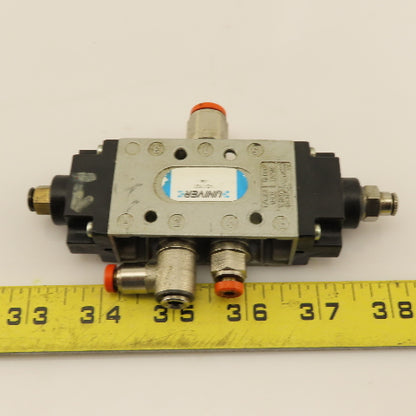 Univer AC-7120 5 Port 2 Way Pneumatic Air Pilot Directional Valve 1/8" NPT