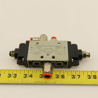 Univer AC-7120 5 Port 2 Way Pneumatic Air Pilot Directional Valve 1/8" NPT