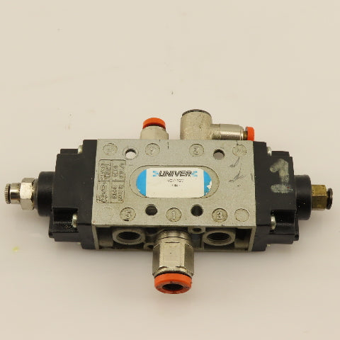 Univer AC-7120 5 Port 2 Way Pneumatic Air Pilot Directional Valve 1/8" NPT