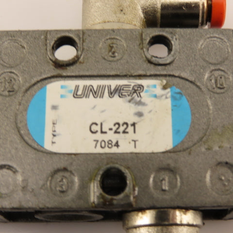 Univer CL-221 3 Port 2 Way Pneumatic Air Pilot Directional Valve 1/8" NPT