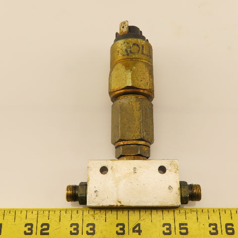 Vickers ATV-10G-10G 2 Way Lang Pneumatic Valve W/ Pressure Switch 5-24VDC
