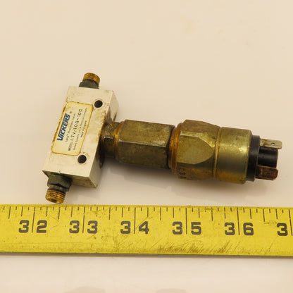 Vickers ATV-10G-10G 2 Way Lang Pneumatic Valve W/ Pressure Switch 5-24VDC