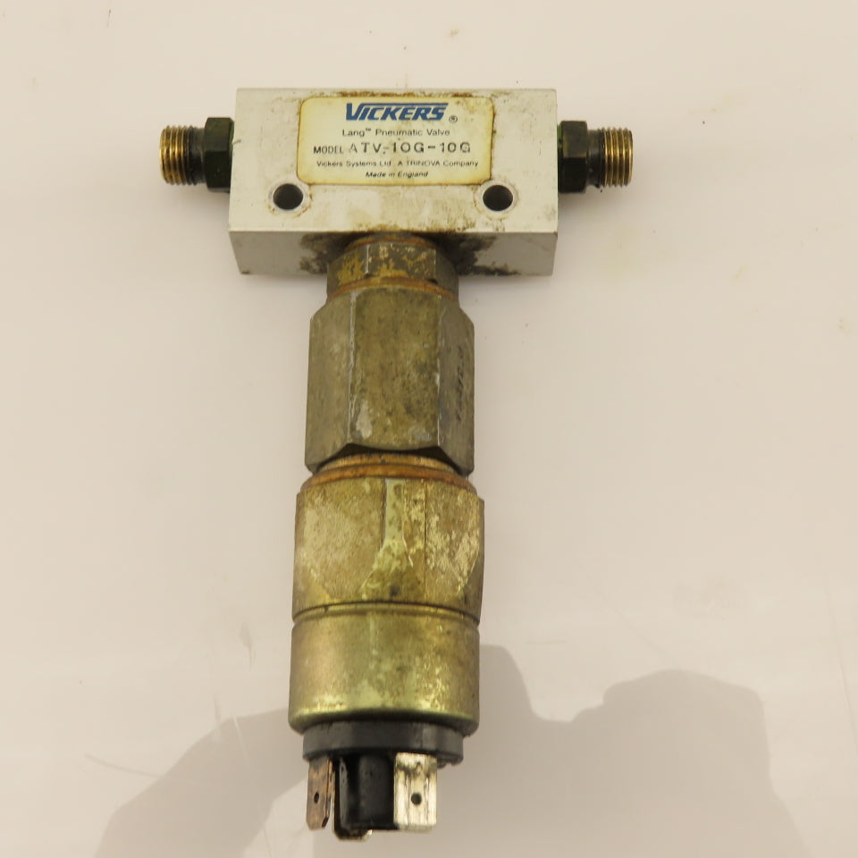 Vickers ATV-10G-10G 2 Way Lang Pneumatic Valve W/ Pressure Switch 5-24VDC