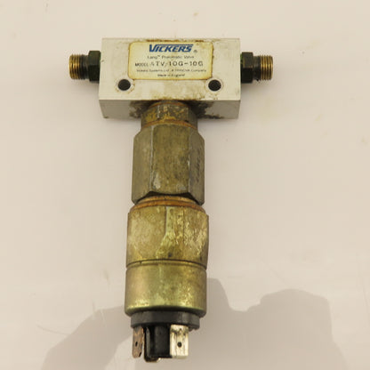 Vickers ATV-10G-10G 2 Way Lang Pneumatic Valve W/ Pressure Switch 5-24VDC
