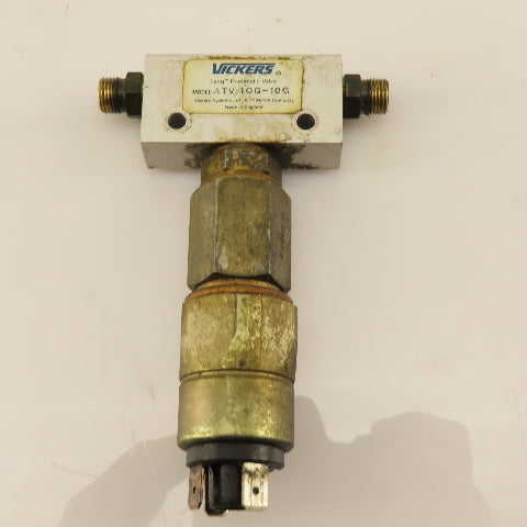 Vickers ATV-10G-10G 2 Way Lang Pneumatic Valve W/ Pressure Switch 5-24VDC