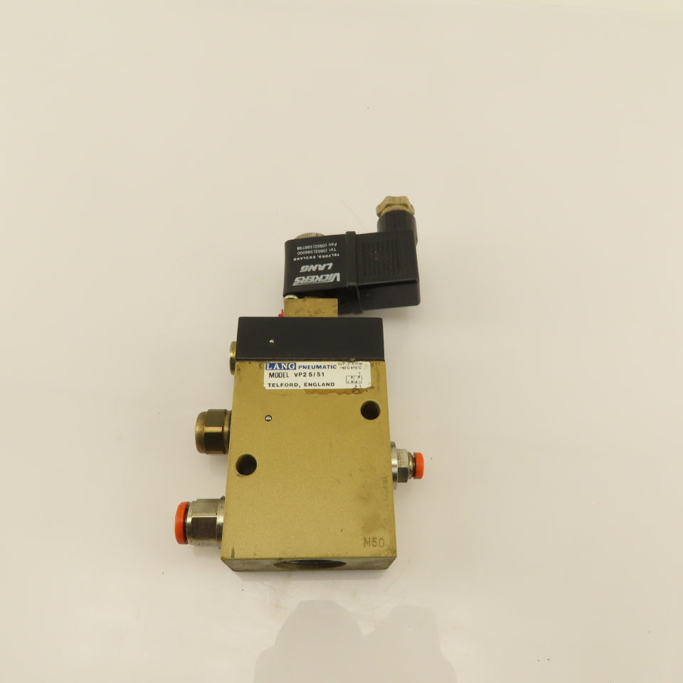 Lang Pneumatic VP2 5/51 2 Way Solenoid Operated Directional Valve 2-10Bar 24V