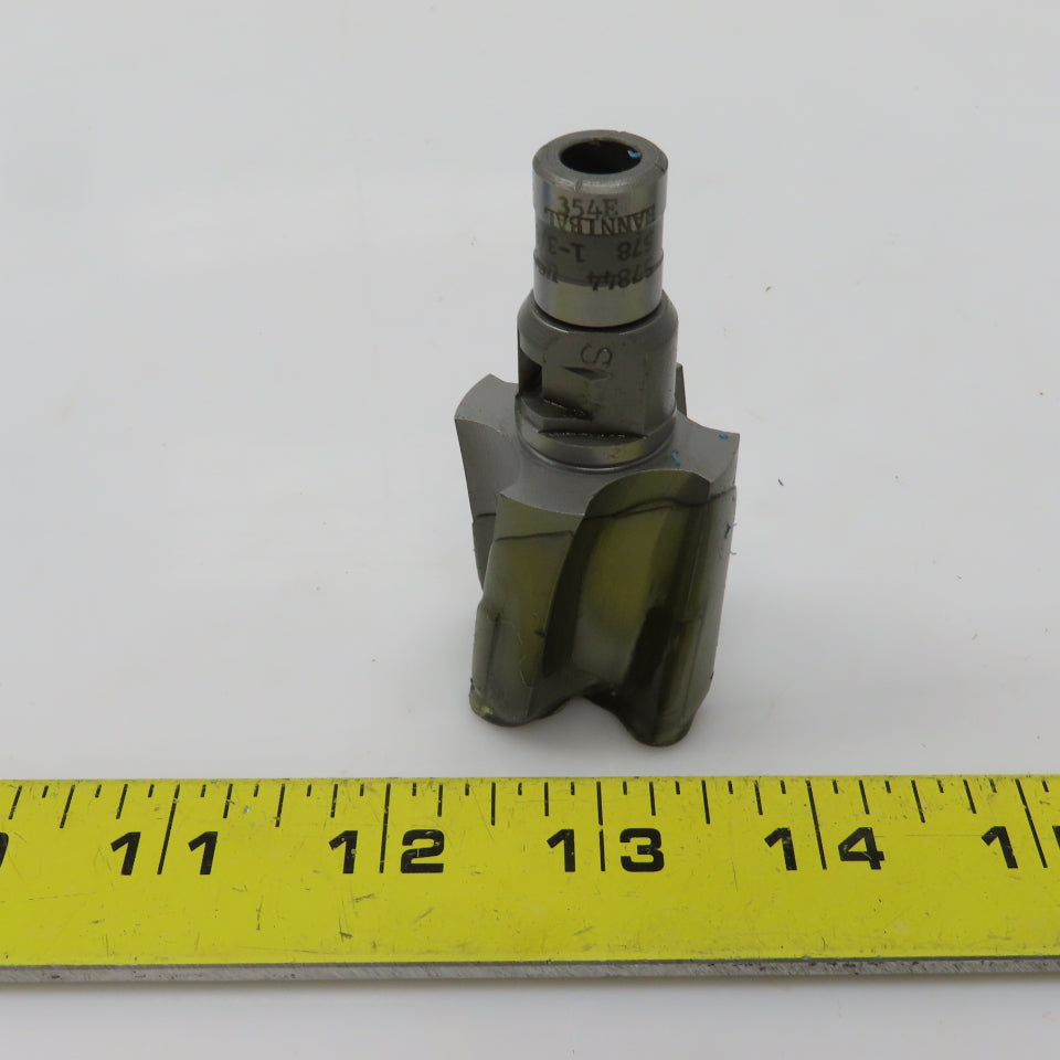 Hannibal 57844 1-3/8" OD Carbide Tipped Radial Drive Counterbore 9/16" 4 Flute