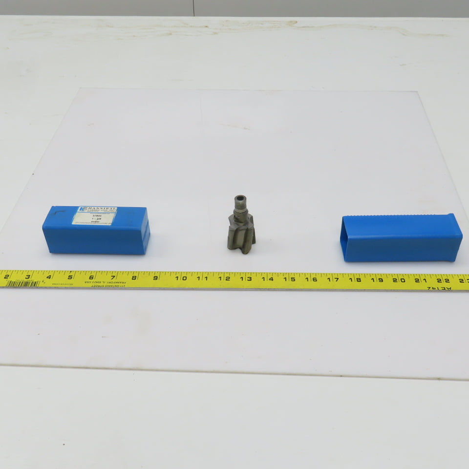Hannibal 57844 1-3/8" OD Carbide Tipped Radial Drive Counterbore 9/16" 4 Flute