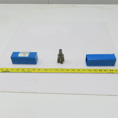 Hannibal 57844 1-3/8" OD Carbide Tipped Radial Drive Counterbore 9/16" 4 Flute