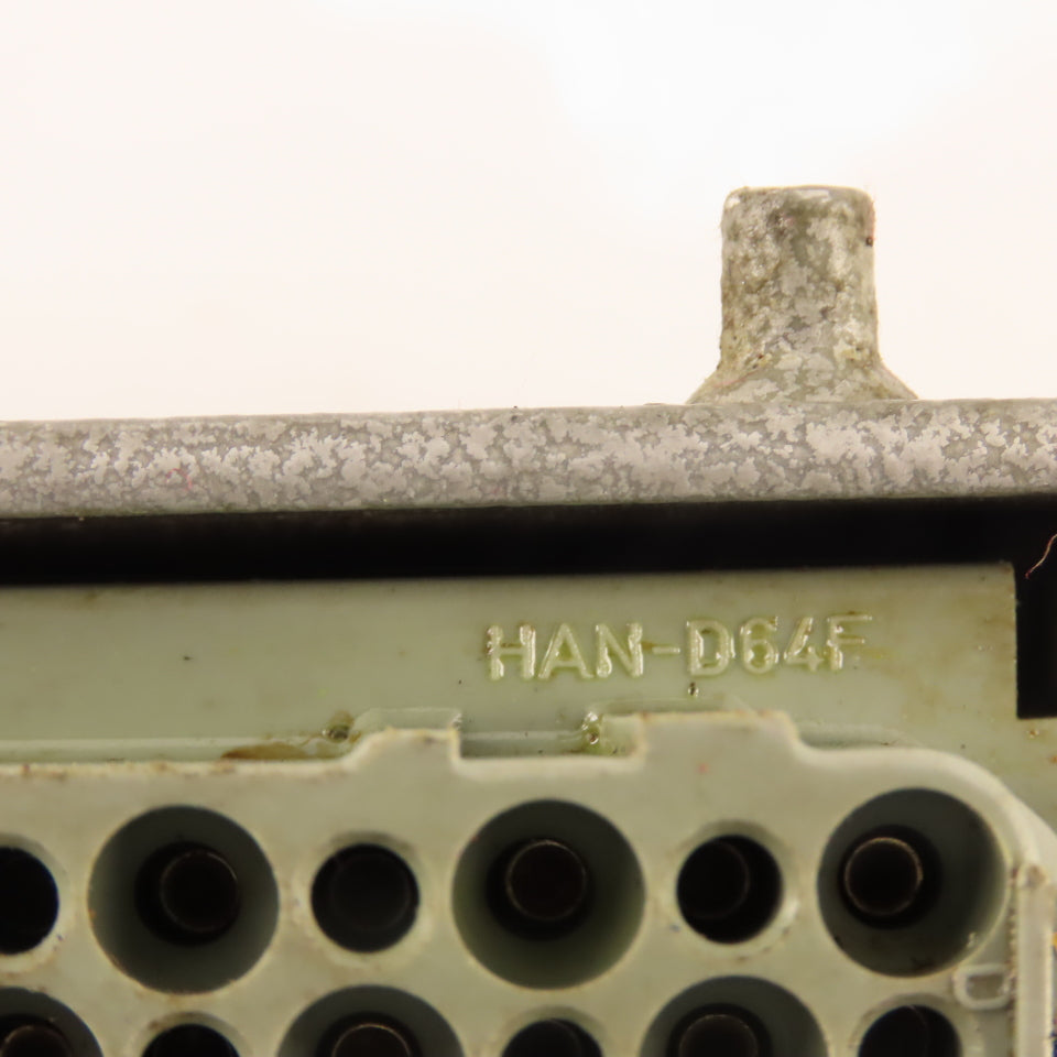 Harting Han-D64F 64 Pin Female Side Entry Cam Lock Style Connector Body